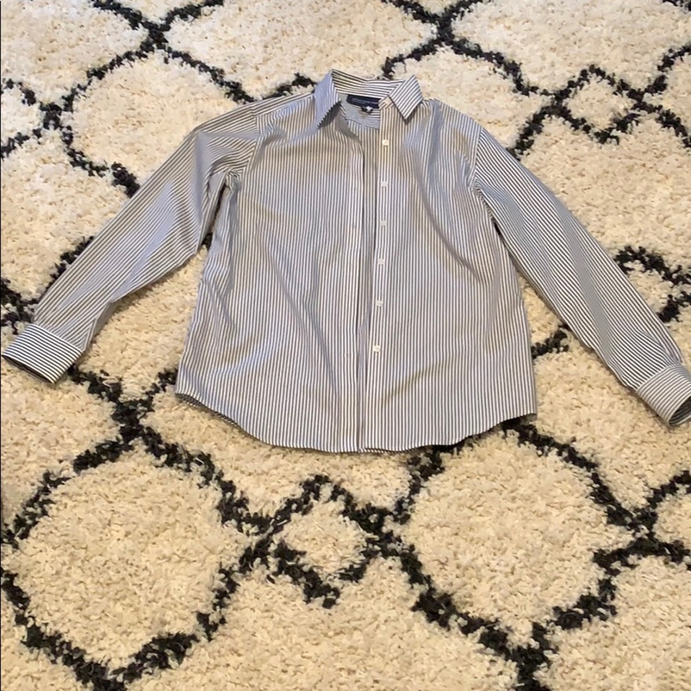 Women’s pin striped button down blouse - Size S